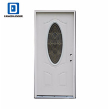 Fangda Zinc steel doors with oval glass